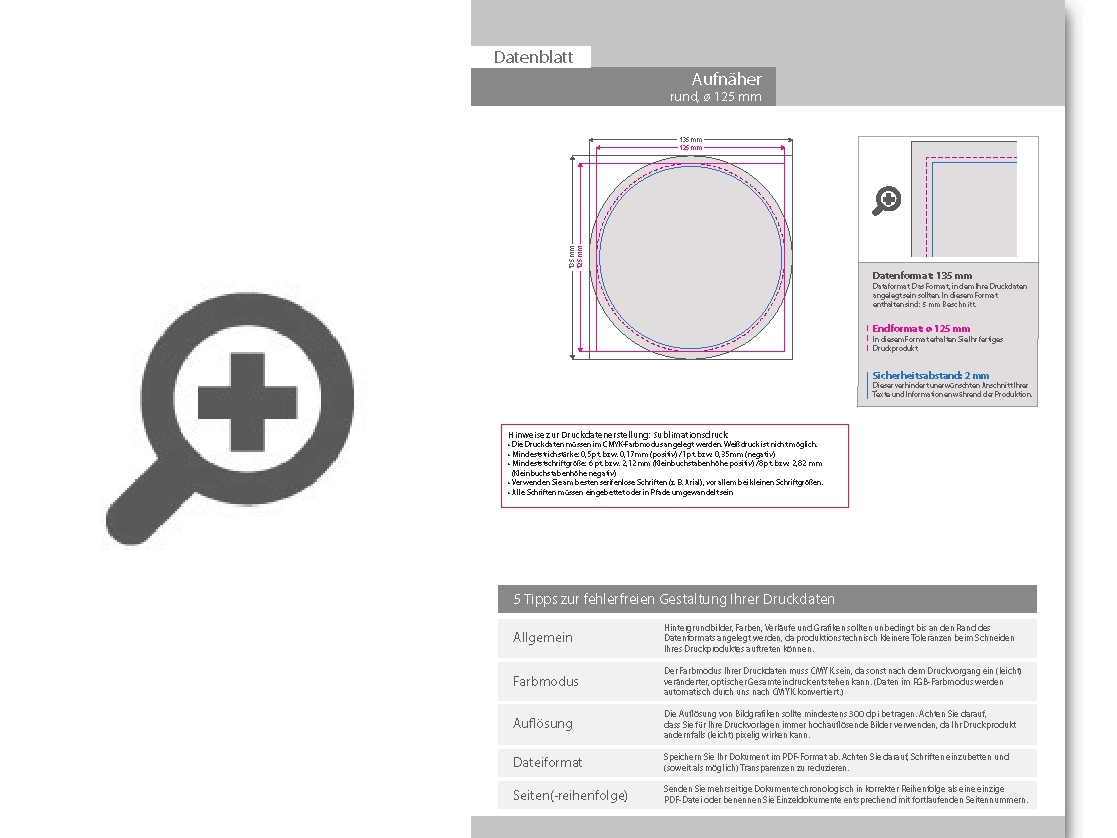 Product Bild hochwertiger_aufn__her_rund_ø_12_5_cm__mit_druck
